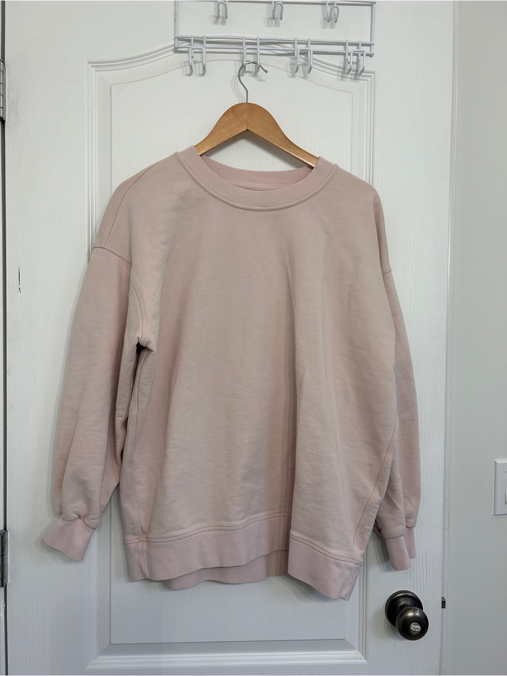 Lululemon Perfectly Oversized Crew • Light Pink • ~ Sz 6 - Picture 3 of 9